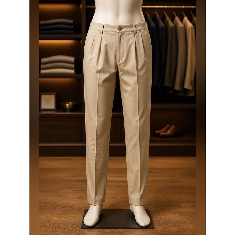 OLIVE HAGGAR DRESS PANTS 34x32